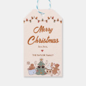 Étiquettes-cadeau Cookies Noël fête d'anniversaire (Dos)