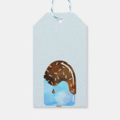 Étiquettes-cadeau Cool de la fête populaire Ices Merci bleu (Dos)