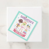 Étiquettes Cadeau Cool et Fille Spa (En situation)