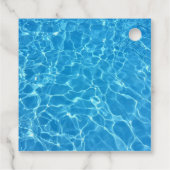 Étiquettes Cadeau Cool Pool Party | Merci d'anniversaire (Dos)