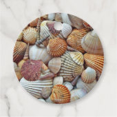 Étiquettes Cadeau Coques de mer (Devant)