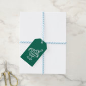 Étiquettes-cadeau Coquette Champagne (Avec de laficelle)