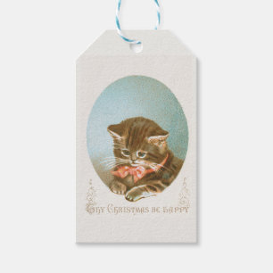 Étiquettes-cadeau Coquette de Noël victorienne vintage
