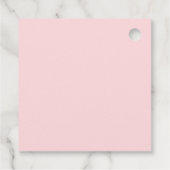 Étiquettes Cadeau Coquette fraise premier anniversaire (Dos)