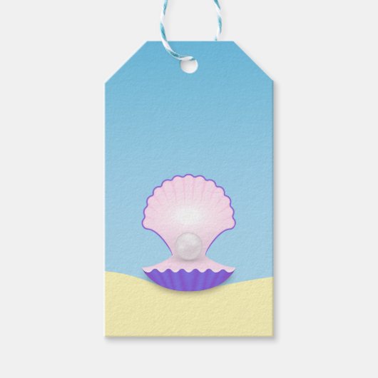 Étiquettes-cadeau Coquillage délicat (Devant)