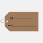 Étiquettes-cadeau Corbeau (Dos (Horizontal))