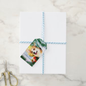 Étiquettes-cadeau Corgi gallois en hiver (With Twine)