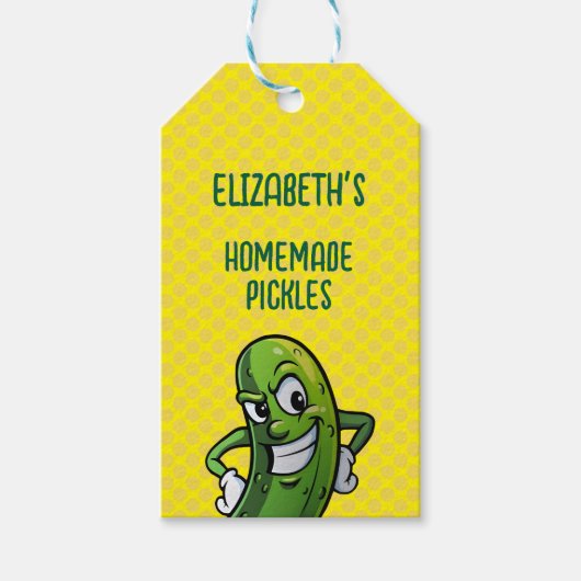 Étiquettes-cadeau Cornichons Faits Maison (Devant)