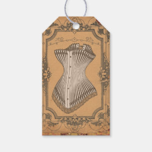 Étiquettes-cadeau Corset vintage