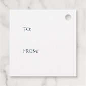 Étiquettes Cadeau Cosmos d'encre d'alcool bleu vert or (Dos)