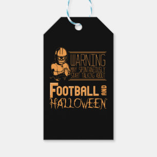 Étiquettes-cadeau Costume cadeau de l'amant de football Halloween