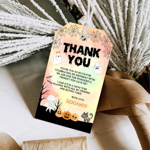 Étiquettes-cadeau Costume enfant Halloween 1er anniversaire fête