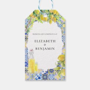 Étiquettes-cadeau Côte amalfitaine   Limocello méditerranéen