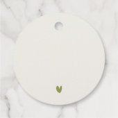 Étiquettes Cadeau Côte Miami Beach Palm Tree Mariage d'aquarelle (Dos)