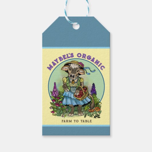 Étiquettes-cadeau Cottagecore Cowgirl (Devant)