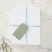 Étiquettes-cadeau Couleur claire et verte (Avec de laficelle)