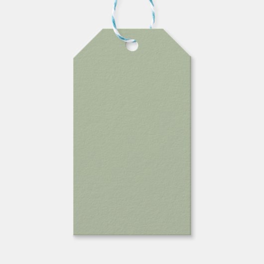 Étiquettes-cadeau Couleur claire et verte (Devant)