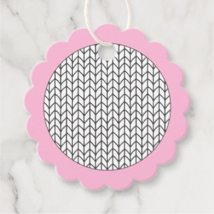 Étiquettes Cadeau COULEUR DE VOTRE PROPRE Tricot Balises Cadeaux Sca