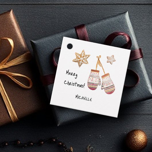 Étiquettes Cadeau Couleur d'eau douce Pays Illustrations rustiques