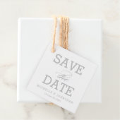 Étiquettes Cadeau Couleur modifiable intemporelle simple Enregistrer (En situation)