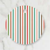 Étiquettes Cadeau Couleur personnalisée simple et moderne (Dos)