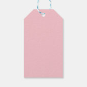 Étiquettes-cadeau Couleur rose pâle (Dos)