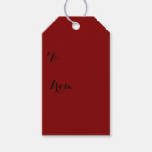Étiquettes-cadeau Couleur solide Maroon (Devant)