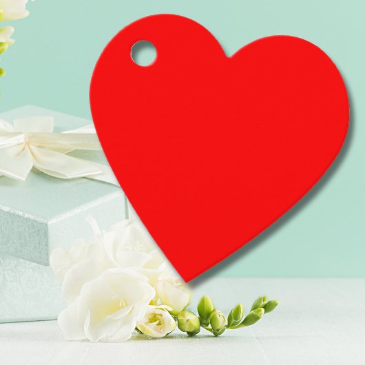 Étiquettes Cadeau Couleur solide rouge | Classique | Élégant | tenda