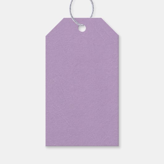 Étiquettes-cadeau Couleur violet clair texturé (Devant)