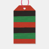 Étiquettes-cadeau Couleurs Kwanzaa (Devant)