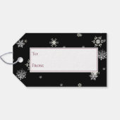 Étiquettes-cadeau Coupe de Noël de chocolat chaud (Dos (Horizontal))