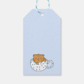 Étiquettes-cadeau Coupe Kawaii de fée de chat (Dos)