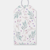 Étiquettes-cadeau couple d'oiseaux bois mignon (Dos)