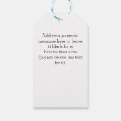 Étiquettes-cadeau Couple élégant personnalisé M. / Mme Initiales Mar (Dos)