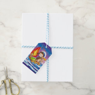 Étiquettes-cadeau Courageux marin