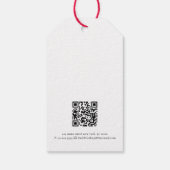 Étiquettes-cadeau Courbe simple Merci de vacances pour petites entre (Dos)