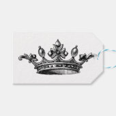 Étiquettes-cadeau Couronne ancienne (Devant (Horizontal))
