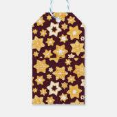 Étiquettes-cadeau Couronne de biscuits de Noël avec Arrière - plan d (Dos)