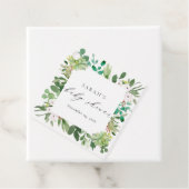 ÉTIQUETTES CADEAU COURONNE DE FEUILLES DE PLANTES SUCCULENTES AQUARE (En situation)