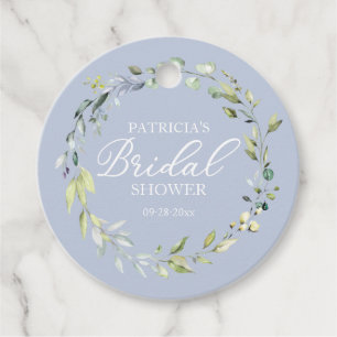 Étiquettes Cadeau Couronne de mariée Étagère de eucalyptus Faveur Ét