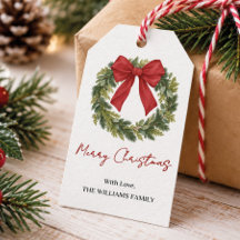 Couronne de Noël personnalisée au nom de famille a