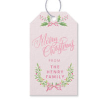 Couronne de Noël rose et verte