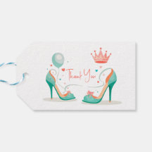 Couronne et talons hauts – Thème rose et mint glam