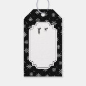 Étiquettes-cadeau Couronne gothique de Noël (Dos)