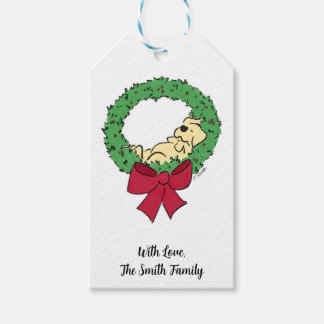 Étiquettes-cadeau Couronne Simple de Chiot de Labrador Mignonne pour