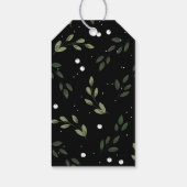 Étiquettes-cadeau Couronne verte gelée (Dos)