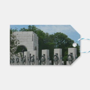 Étiquettes-cadeau Couronnes du mémorial de la Seconde Guerre mondial