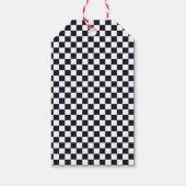 Étiquettes-cadeau Course de voiture rose course d'anniversaire Merci (Dos)