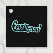 Étiquettes Cadeau Cousin Crew (Devant)