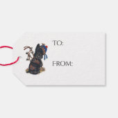 Étiquettes-cadeau Coute Scottie (Dos (Horizontal))